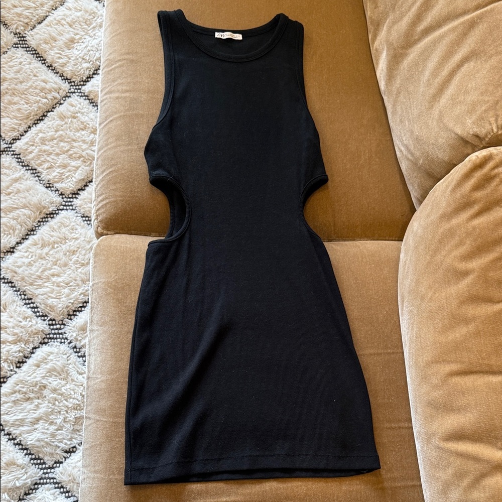 Zara short knit cotton dress